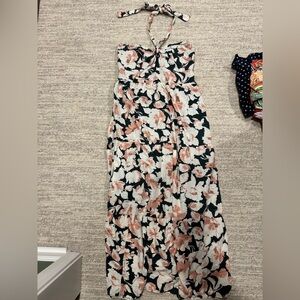 Abercrombie & Fitch Floral Maxi Dress - Black, White, Blush